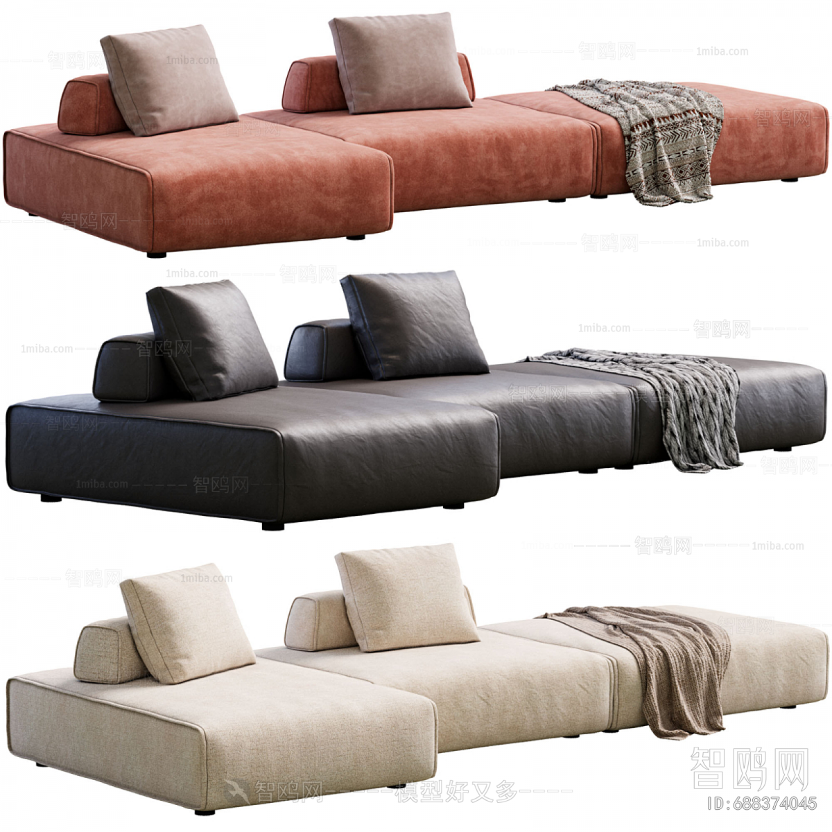 Modern Multi Person Sofa