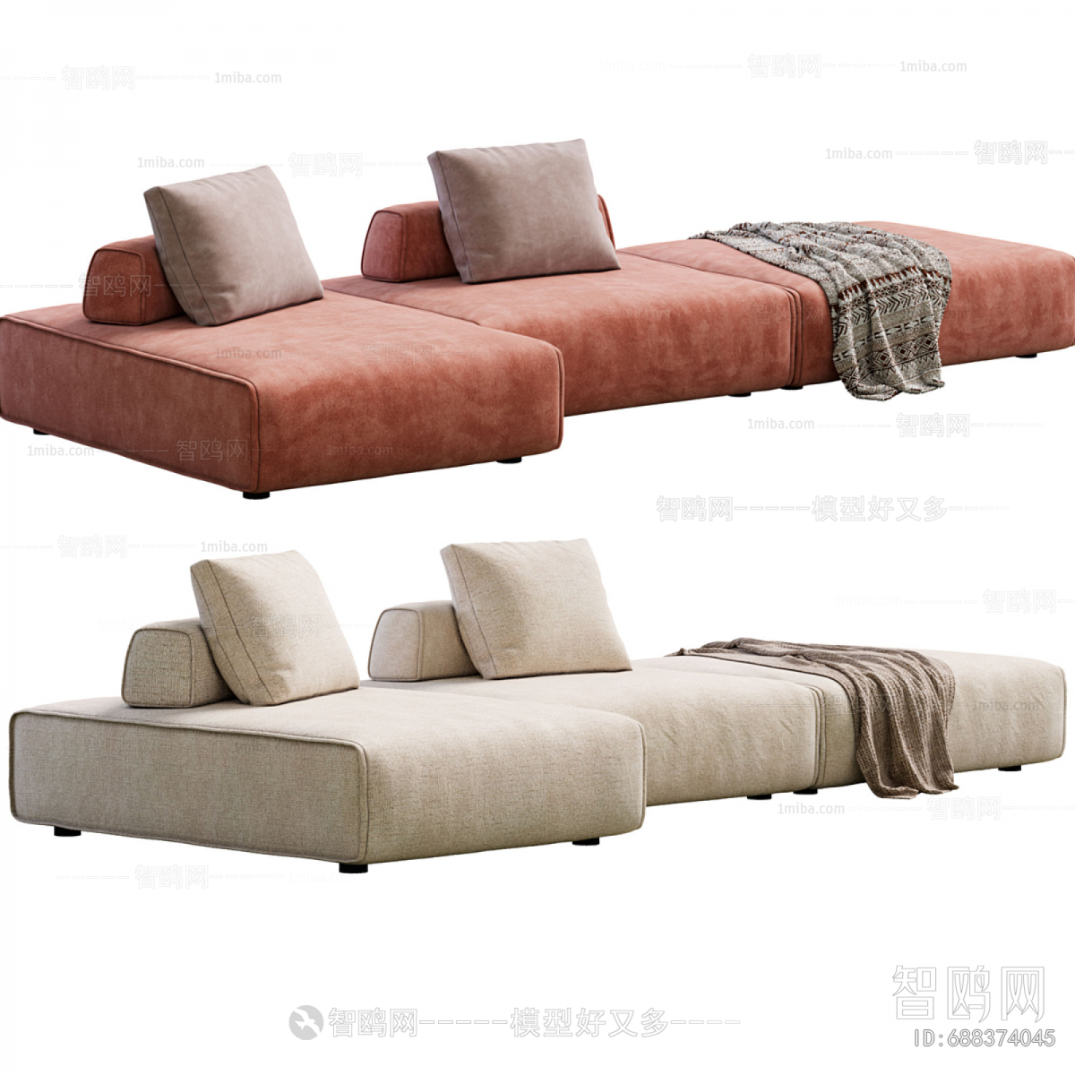 Modern Multi Person Sofa