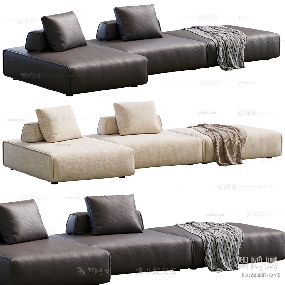 Modern Multi Person Sofa