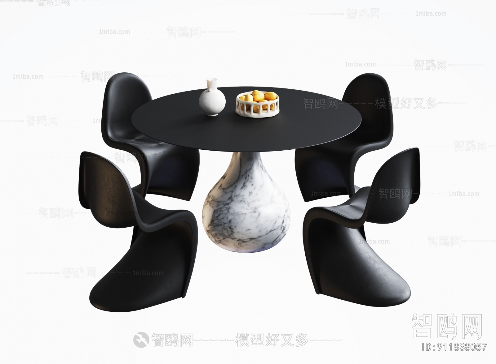 Modern Wabi-sabi Style Dining Table And Chairs