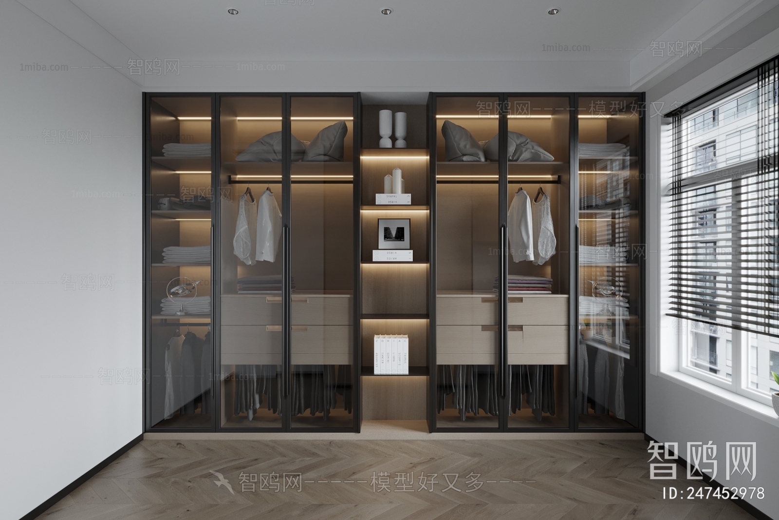 Modern Clothes Storage Area