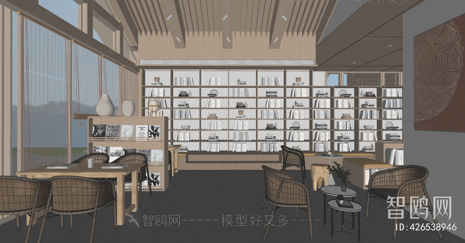 New Chinese Style Library