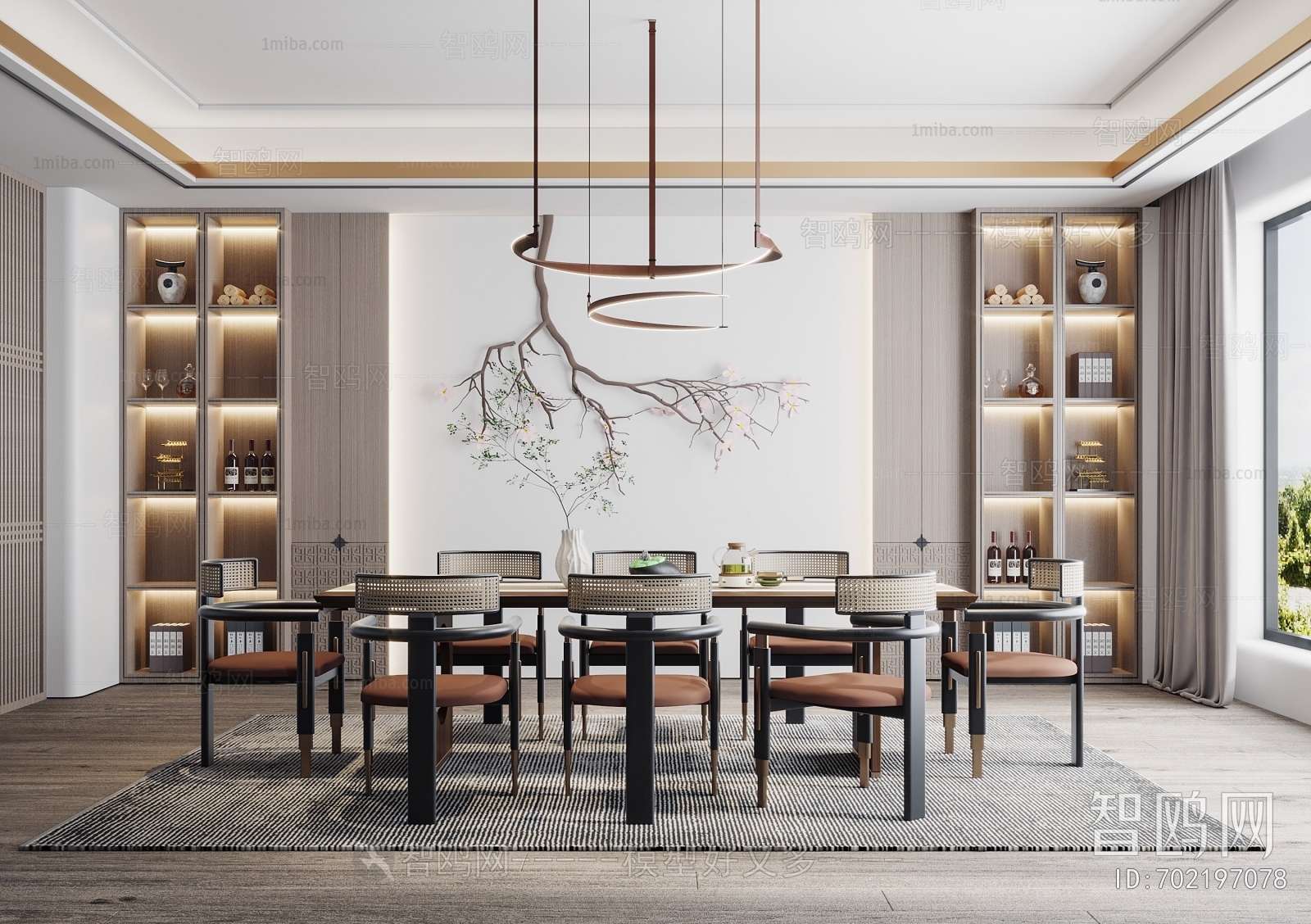 New Chinese Style Dining Room