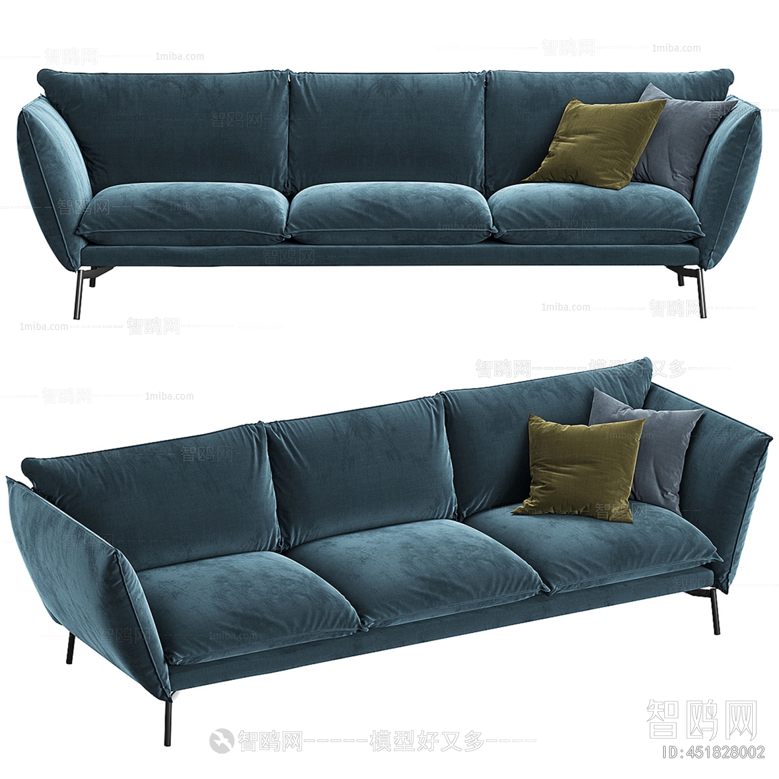 Modern Three-seat Sofa