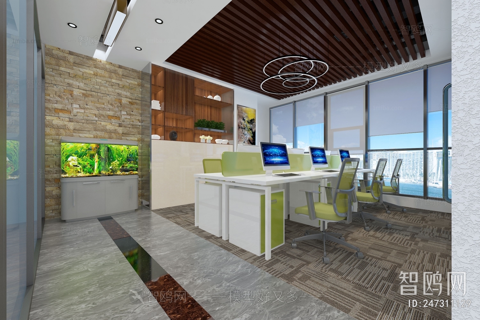 Modern Office Reception Desk