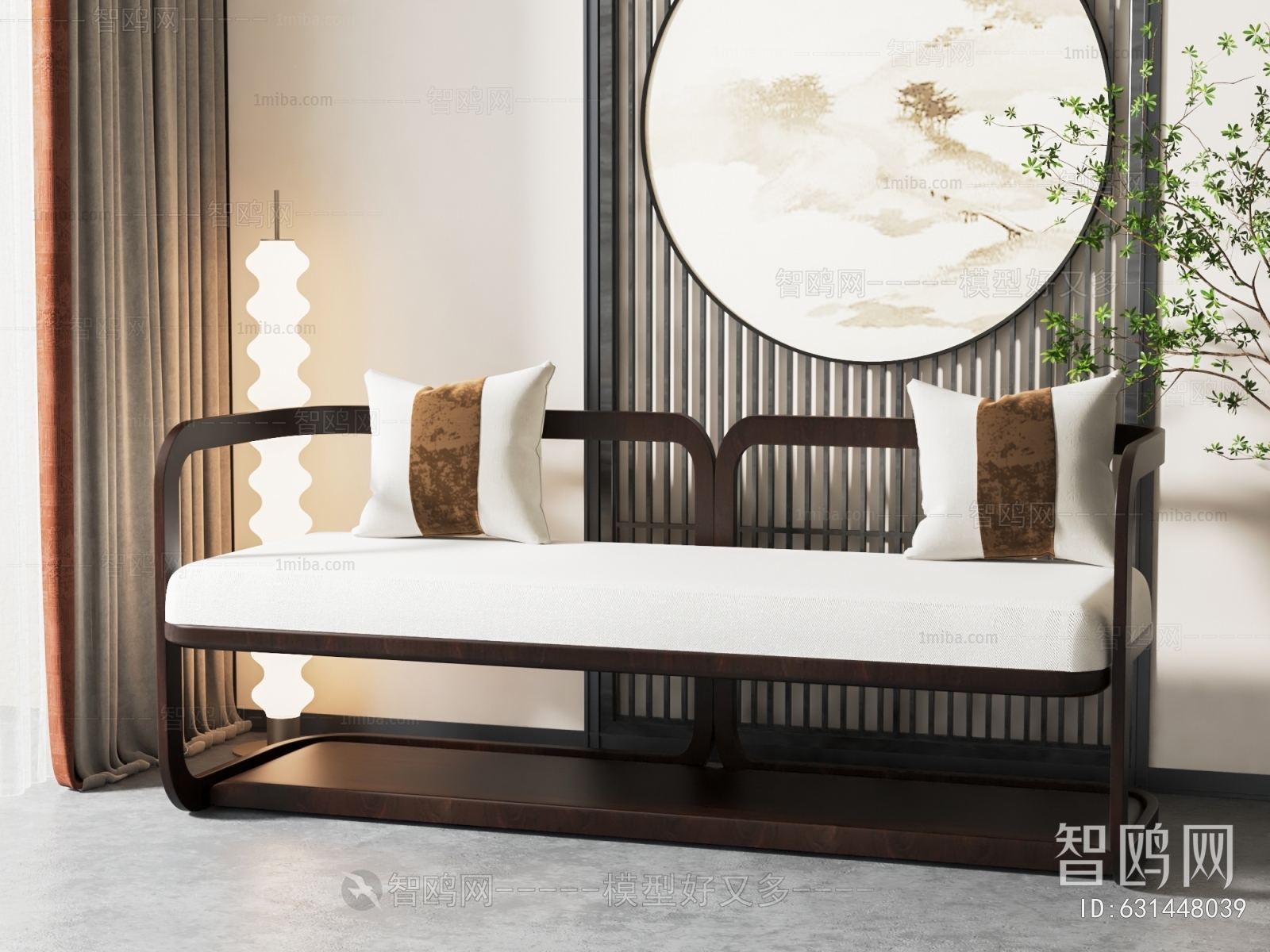 New Chinese Style A Sofa For Two