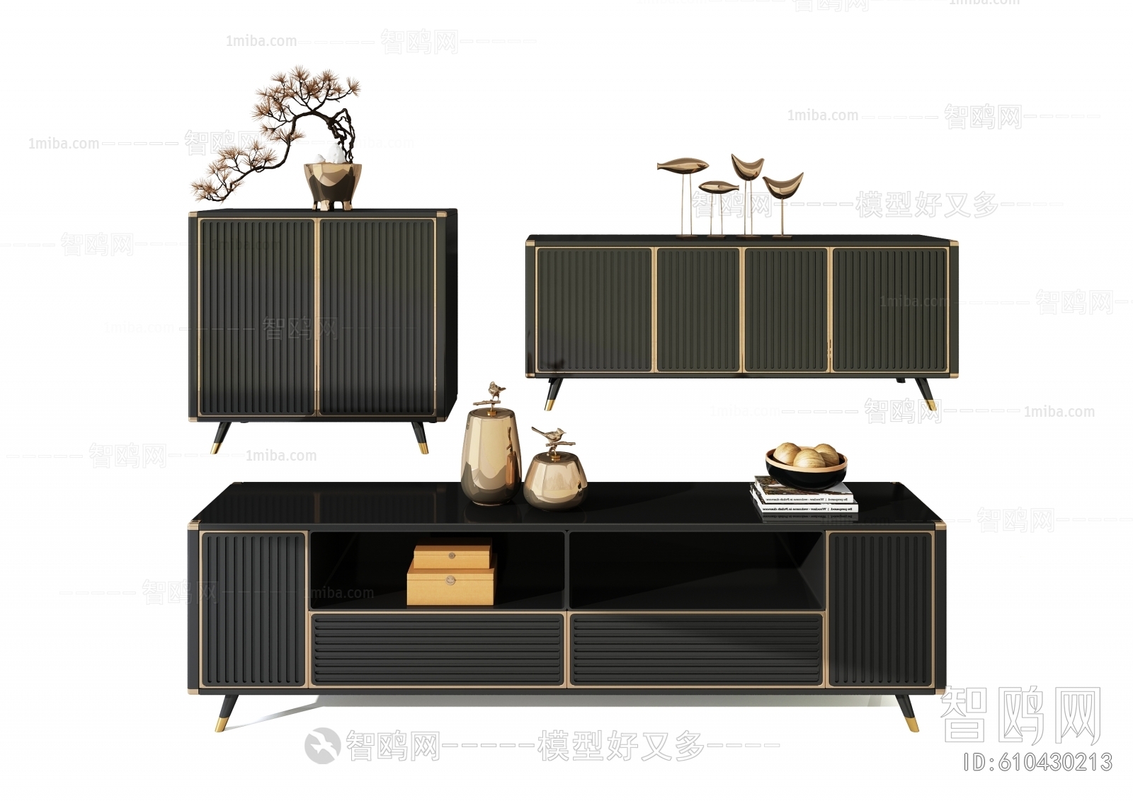 New Chinese Style TV Cabinet