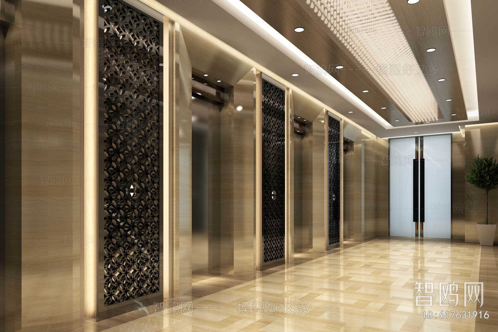 Modern Corridor/elevator Hall