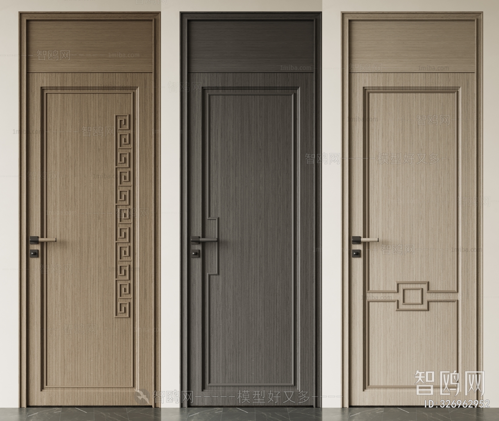 New Chinese Style Single Door