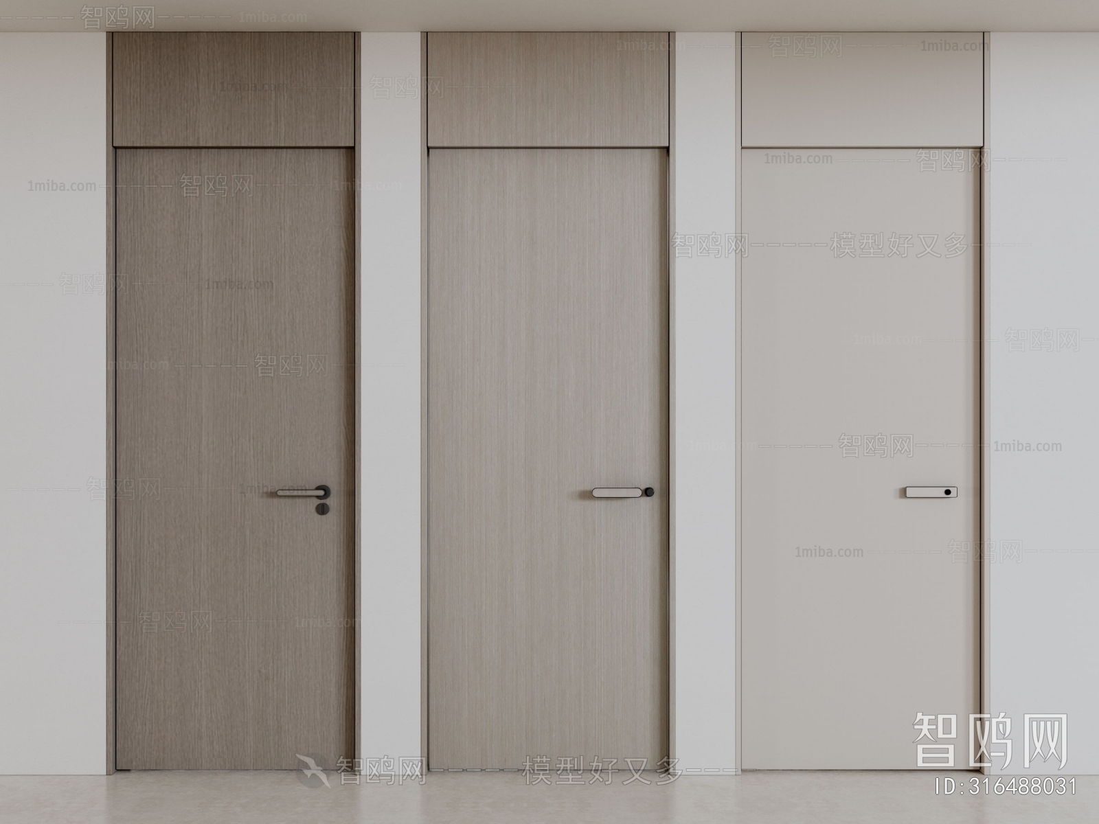 Modern Solid Wood Door