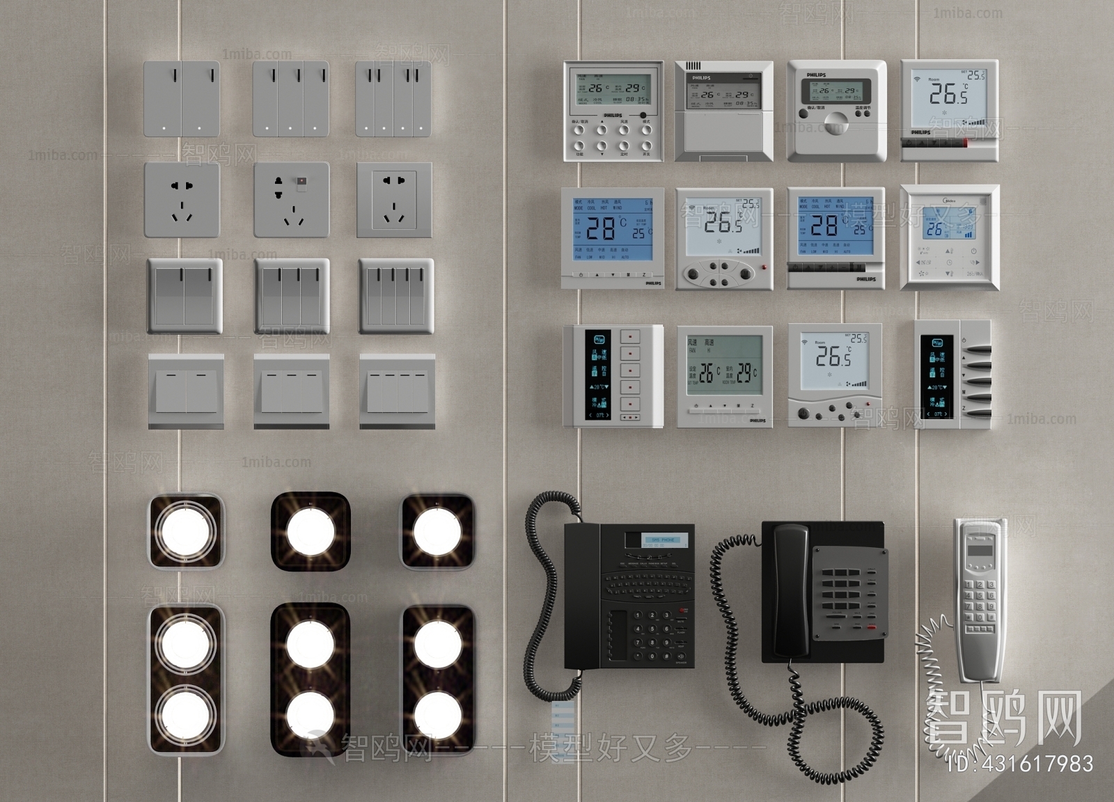 Modern Switch Socket Panel