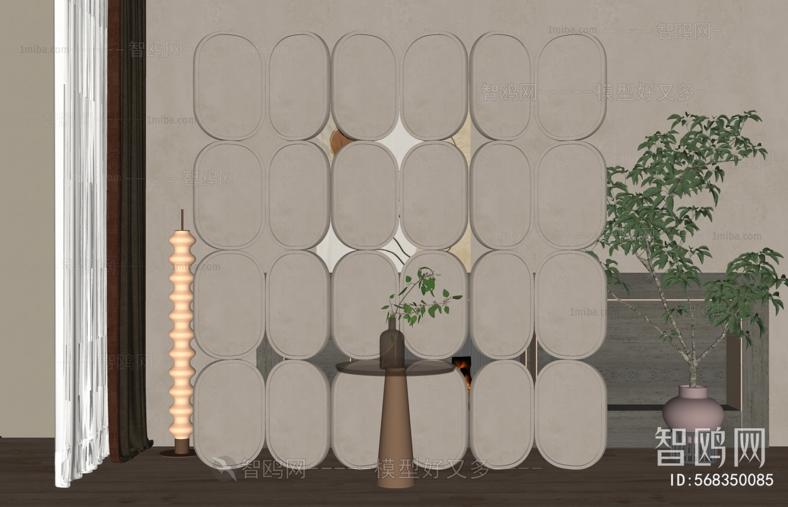 Wabi-sabi Style Partition