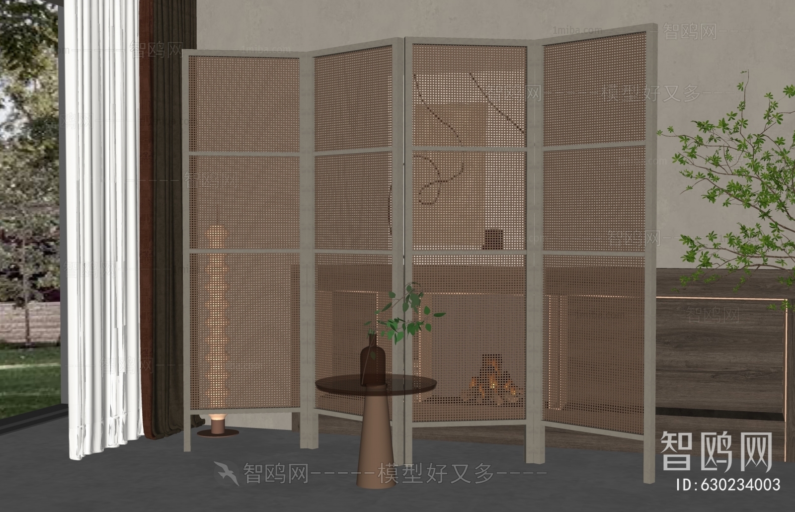 Wabi-sabi Style Partition