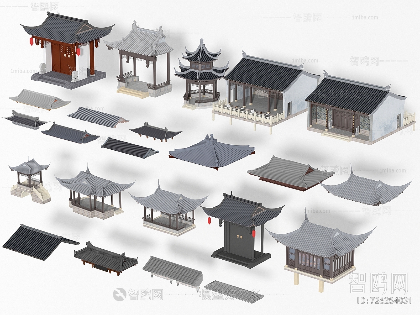 Chinese Style Ancient Architectural Buildings