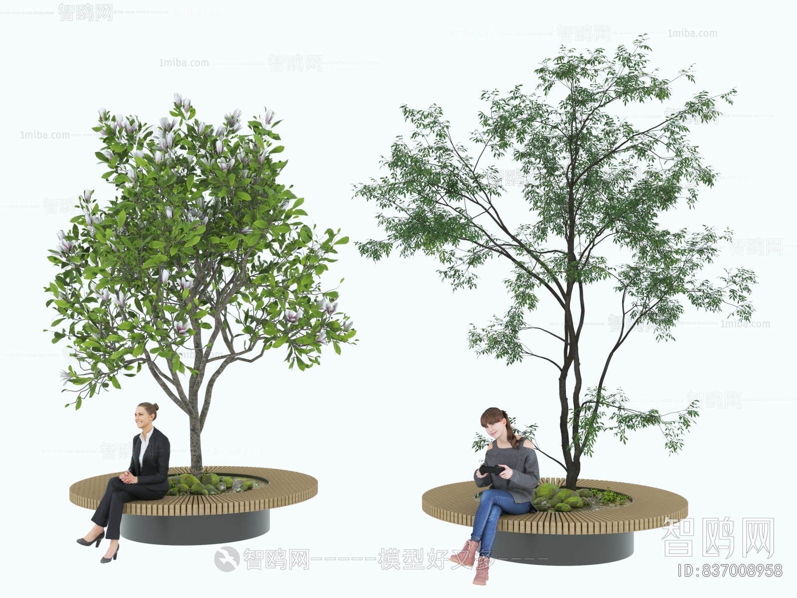 现代景观树 树池座凳