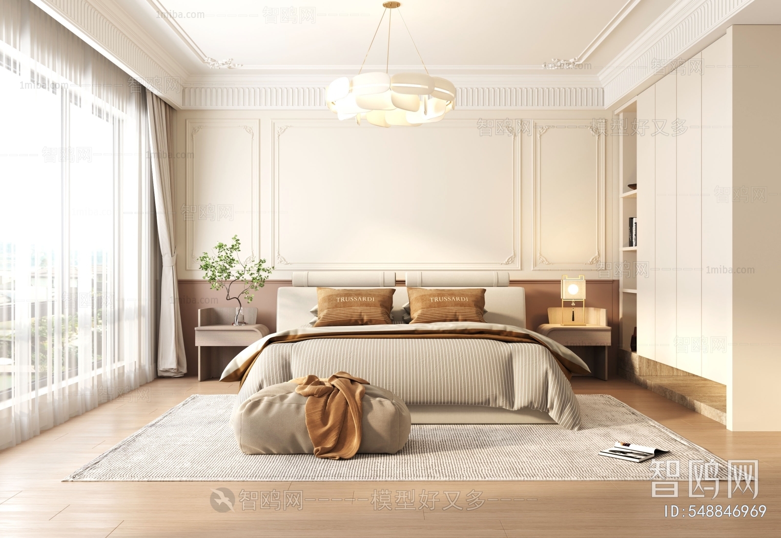 Modern French Style Bedroom