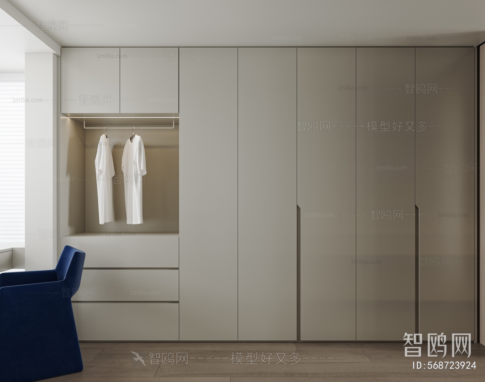 Modern Clothes Storage Area