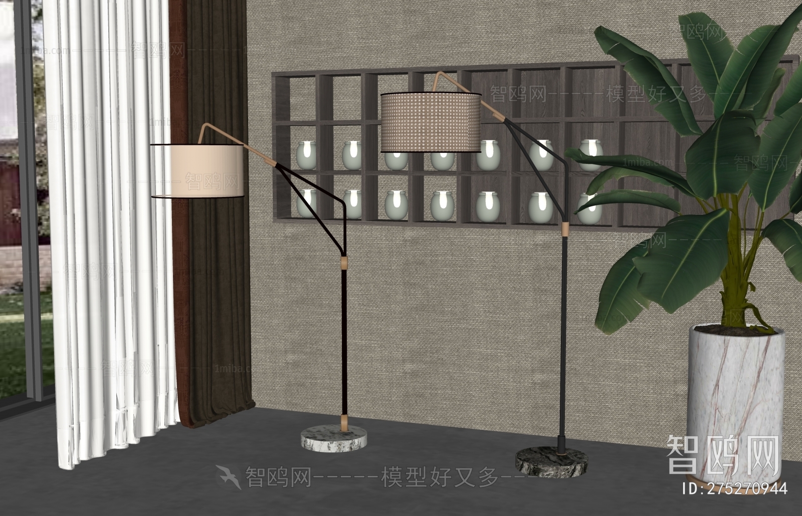 New Chinese Style Floor Lamp