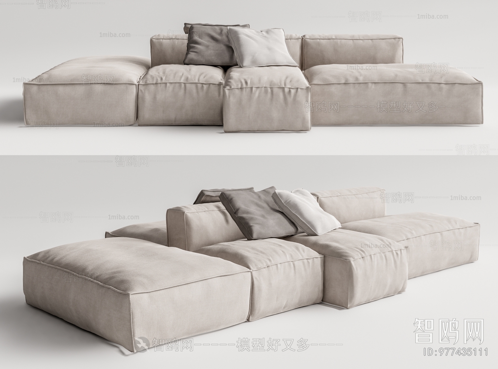 Modern Multi Person Sofa