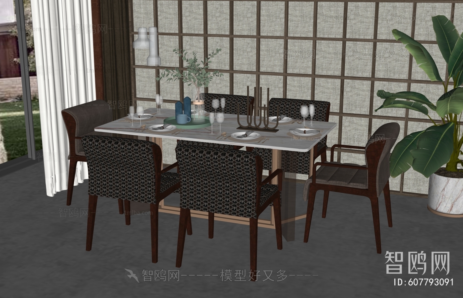 New Chinese Style Dining Table And Chairs