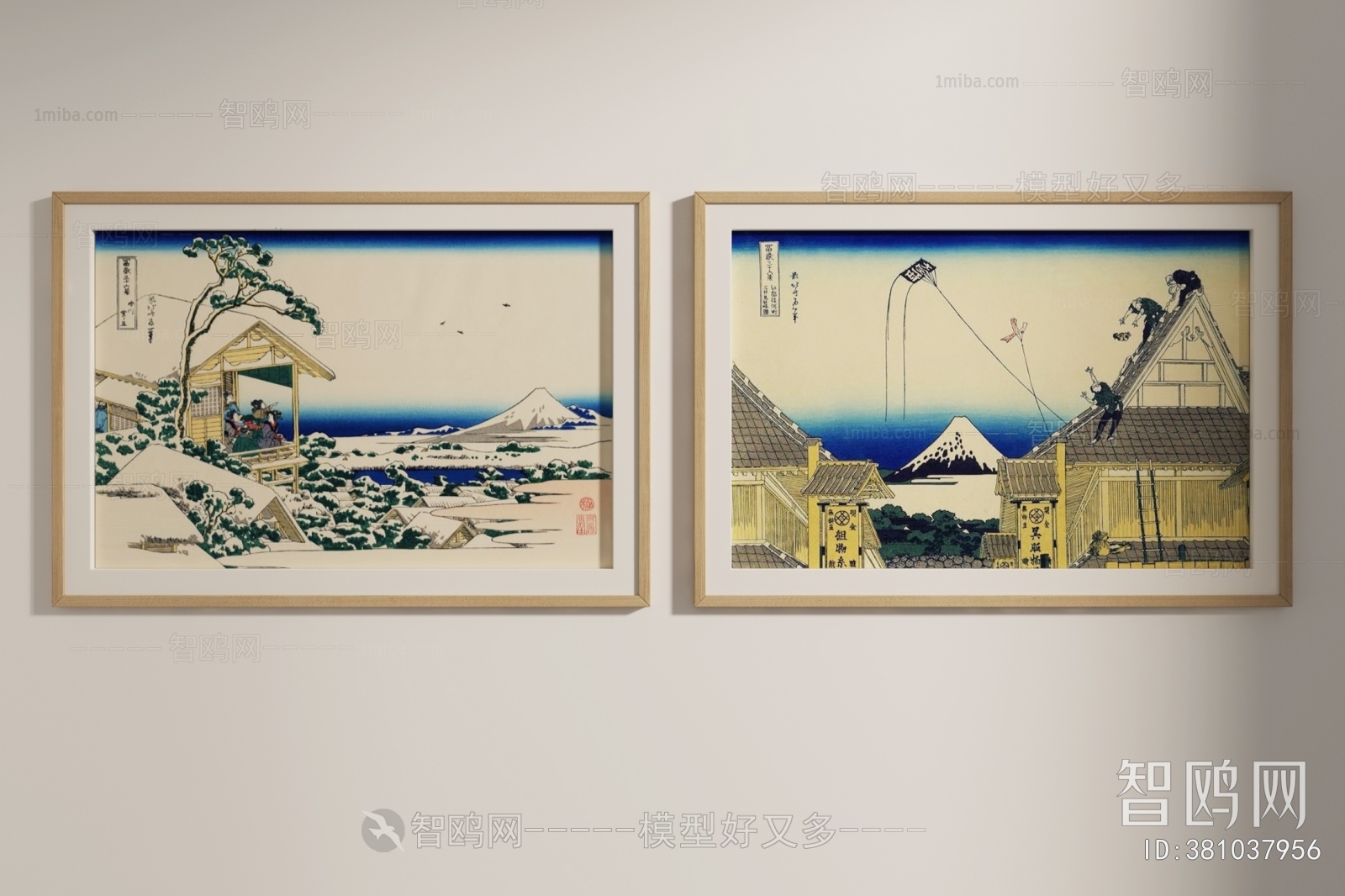 日式风景装饰画
