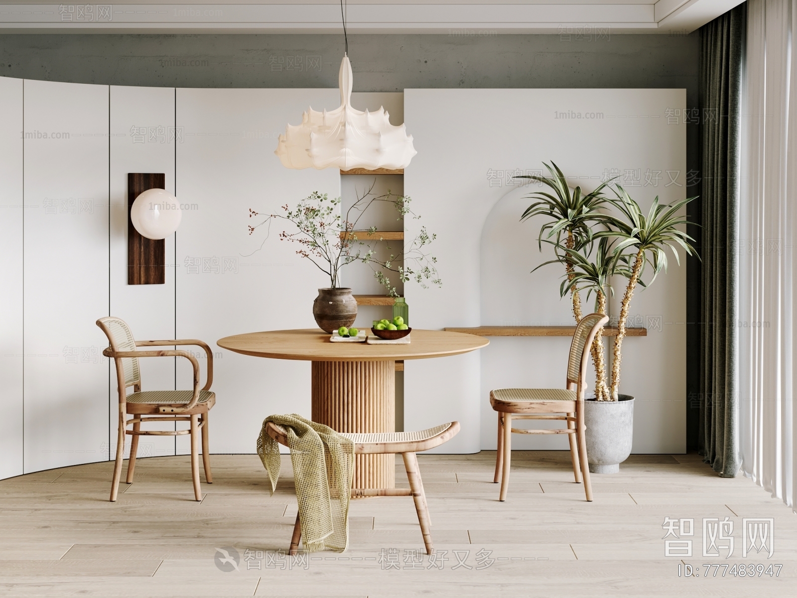 Wabi-sabi Style Dining Room