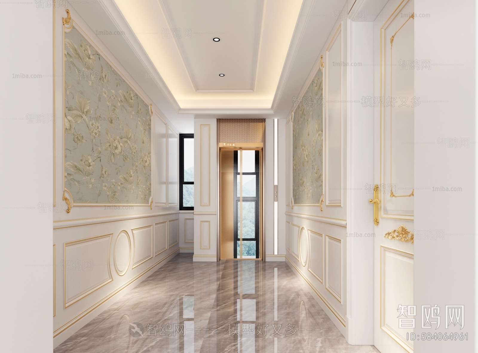 European Style Hallway