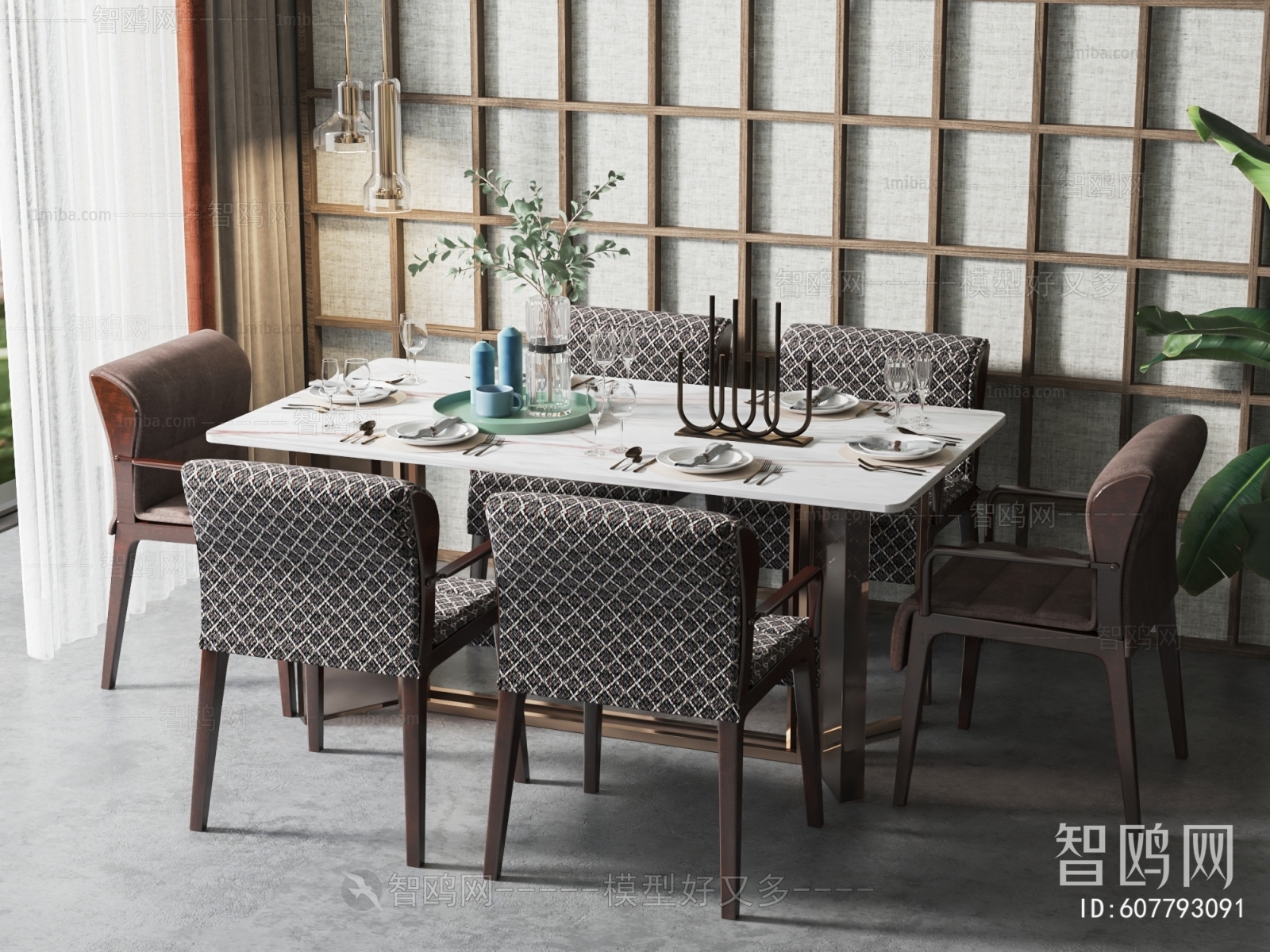 New Chinese Style Dining Table And Chairs