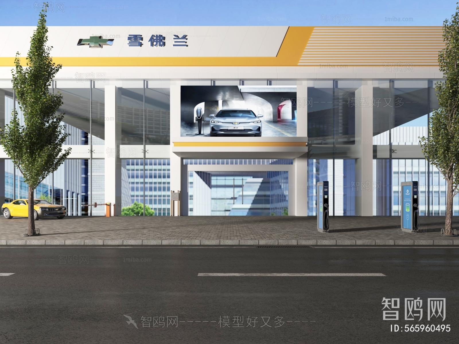 现代汽车4s店门头