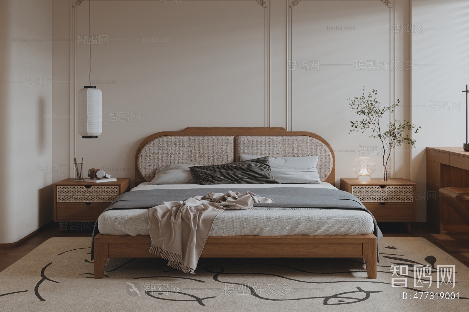 Wabi-sabi Style Bedroom