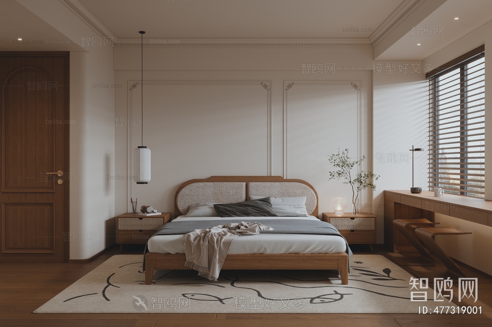 Wabi-sabi Style Bedroom