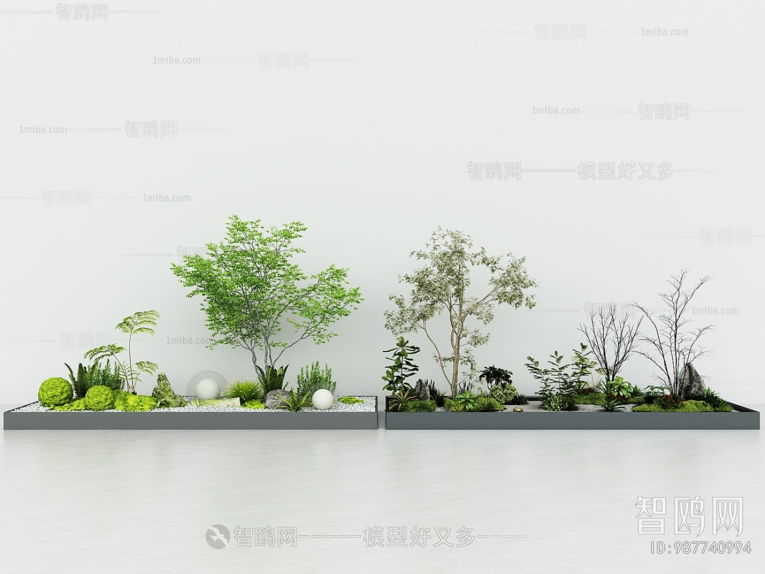 现代绿植造景园艺小品