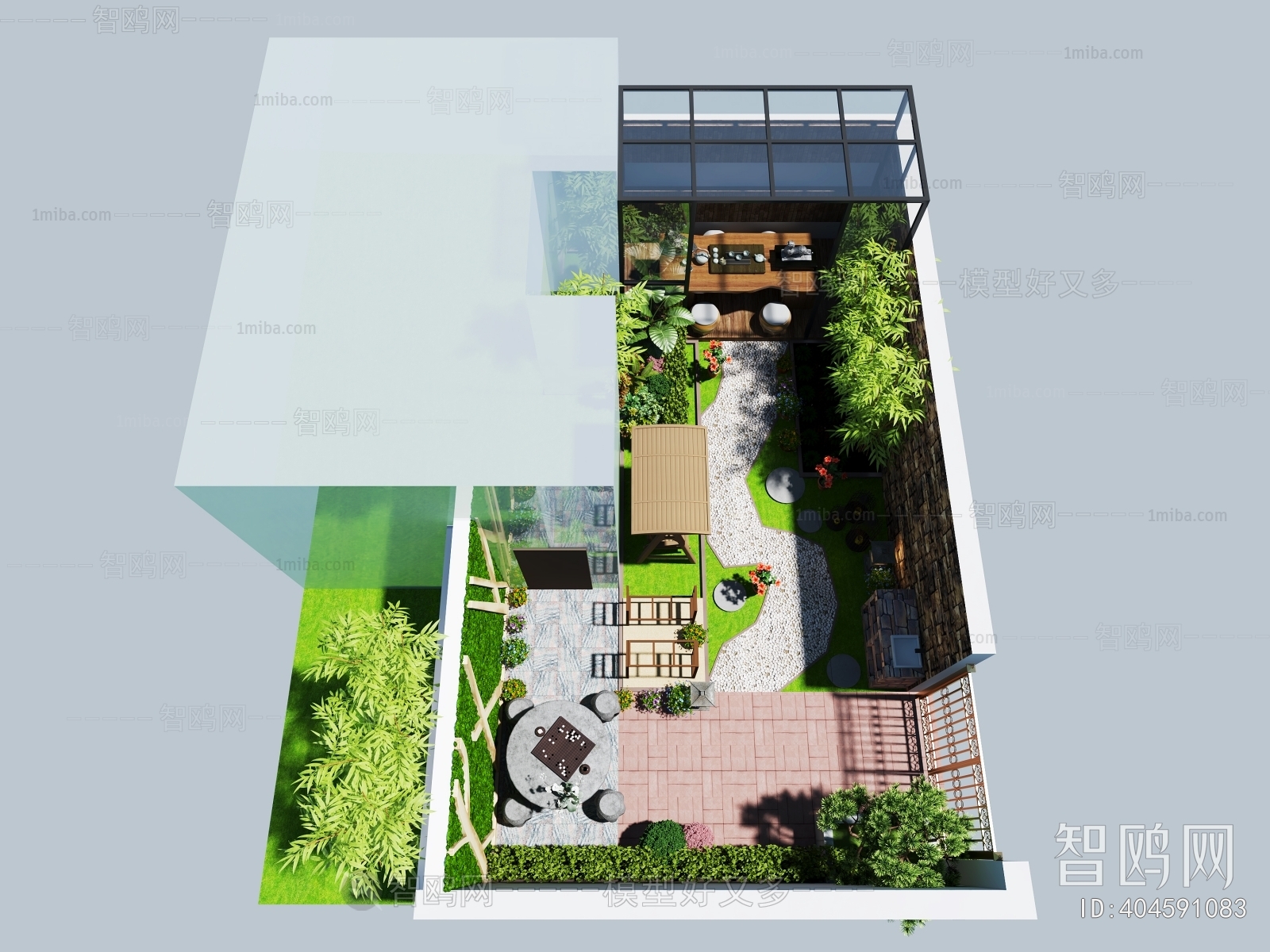 Modern Courtyard/landscape