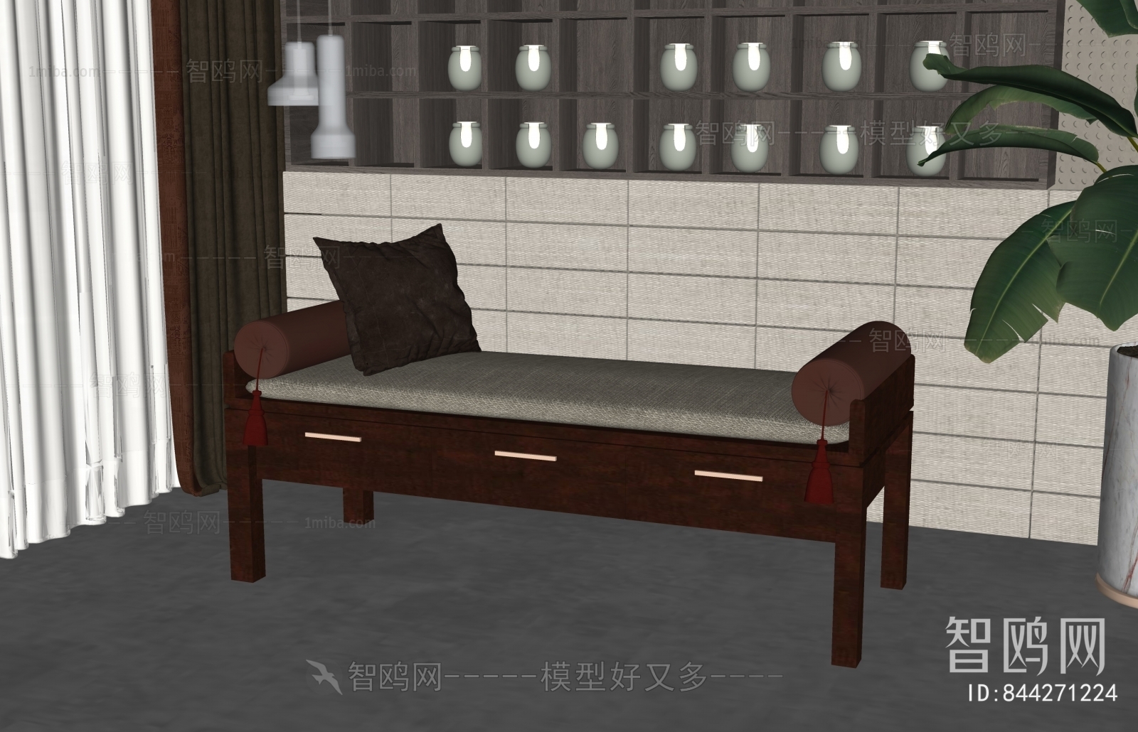 New Chinese Style Bench