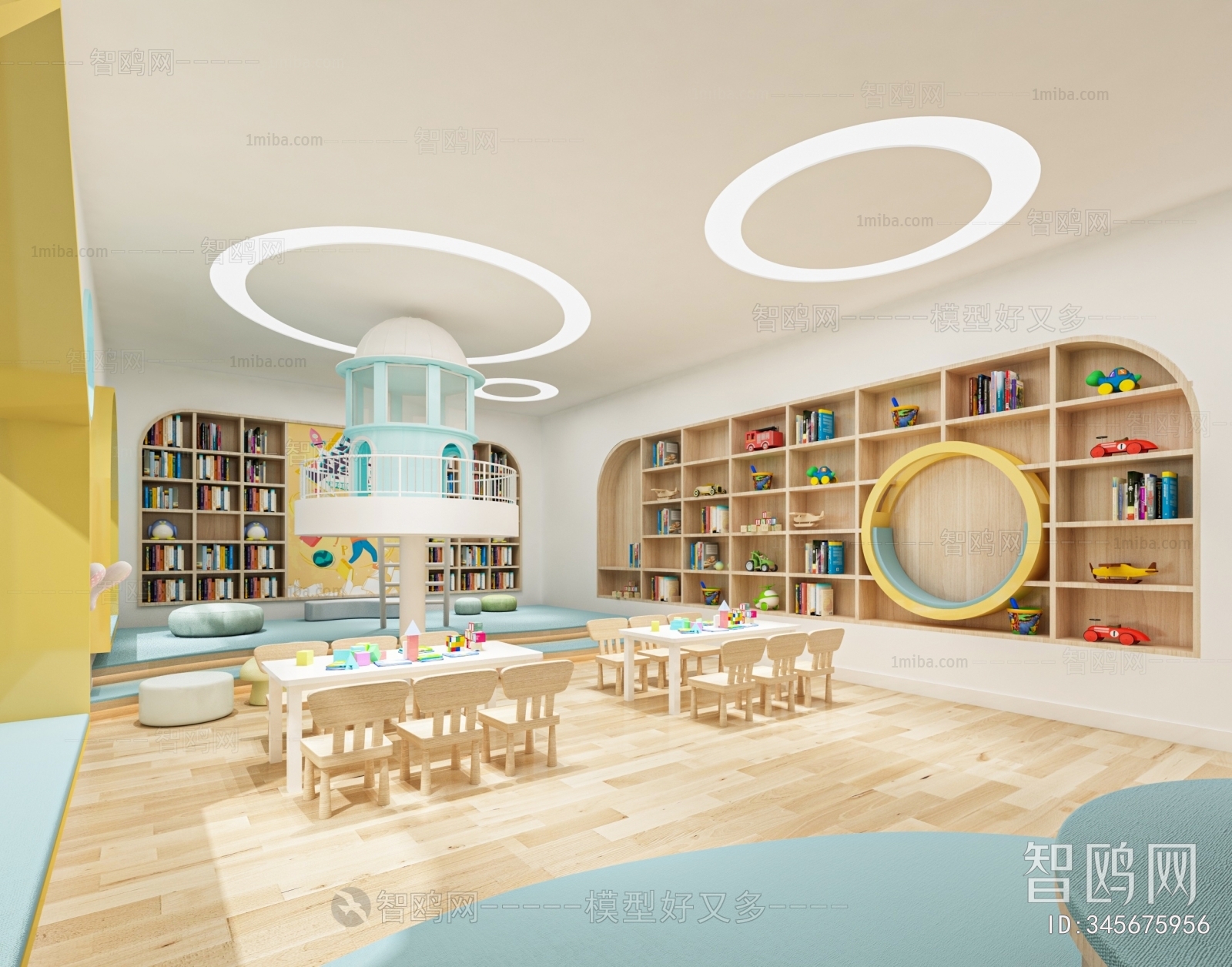 现代幼儿园图书馆