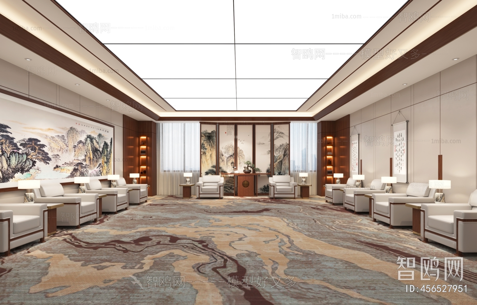 New Chinese Style Reception Room