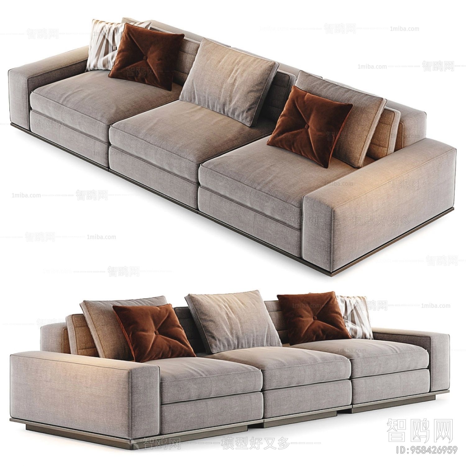 Modern Three-seat Sofa