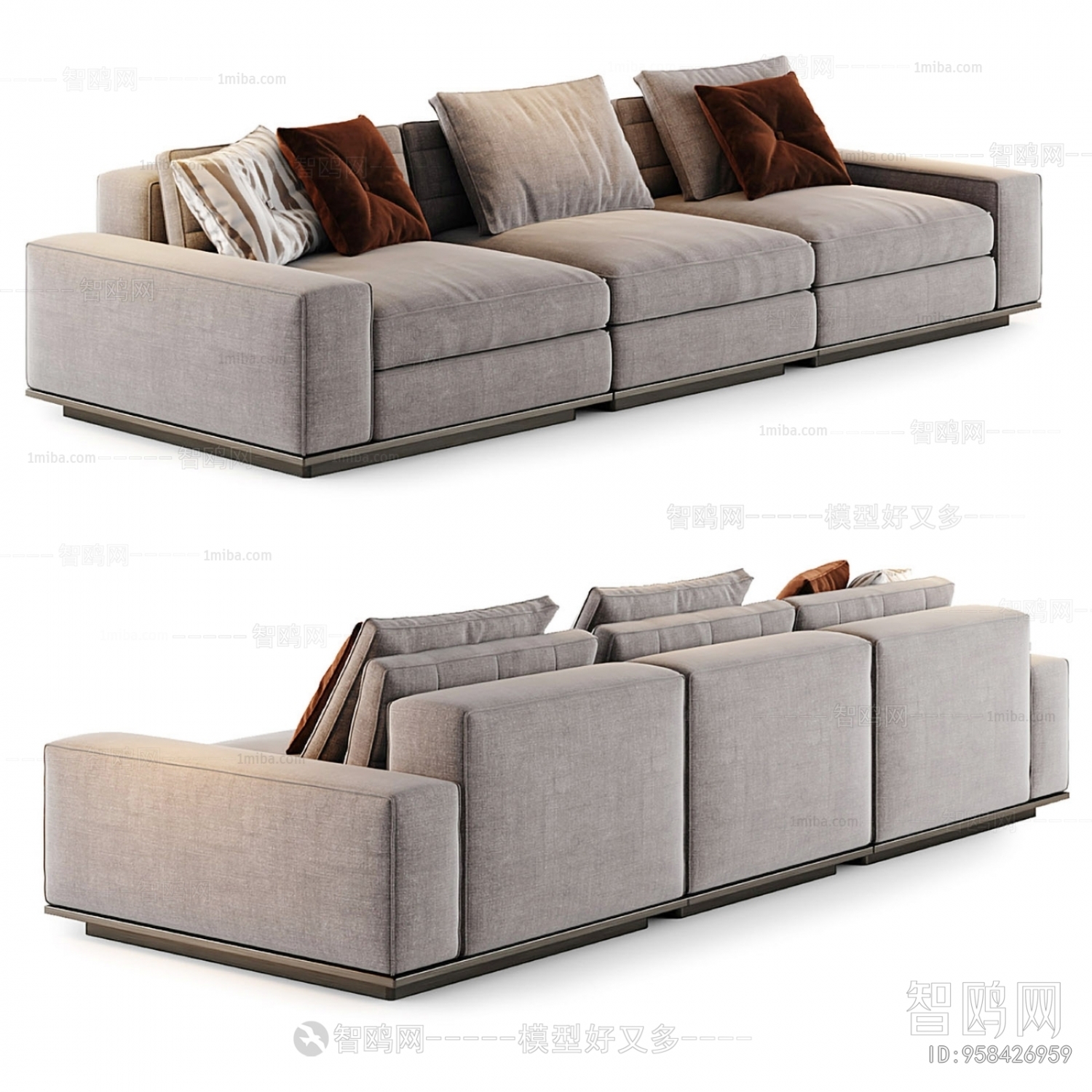 Modern Three-seat Sofa