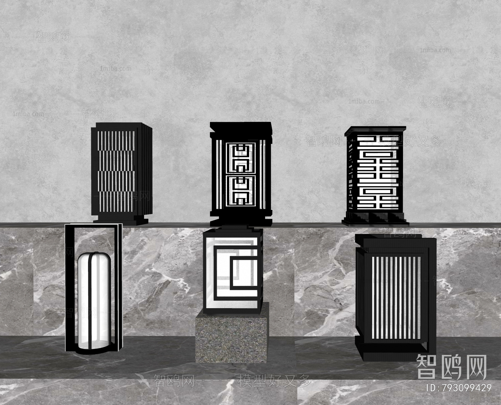 Modern Chinese Style Outdoor Light