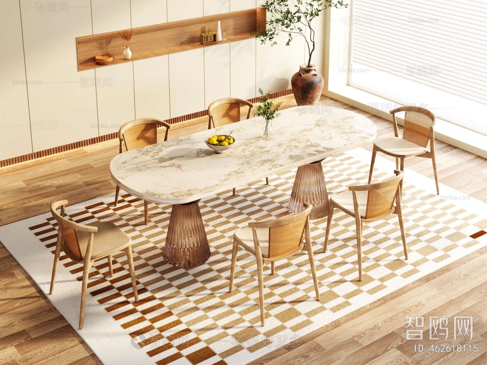 Nordic Style Dining Table And Chairs