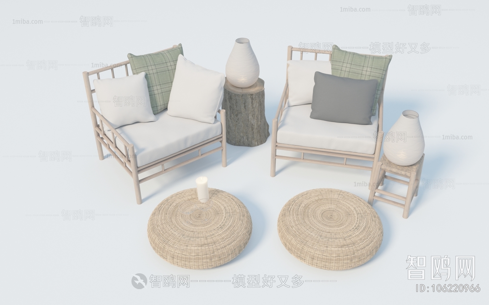 New Chinese Style Lounge Chair