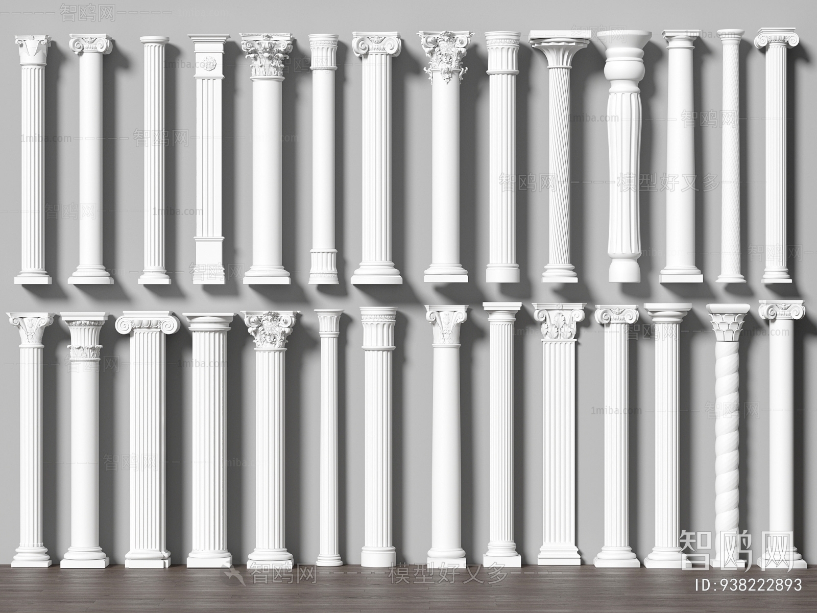 Simple European Style Roman Pillar