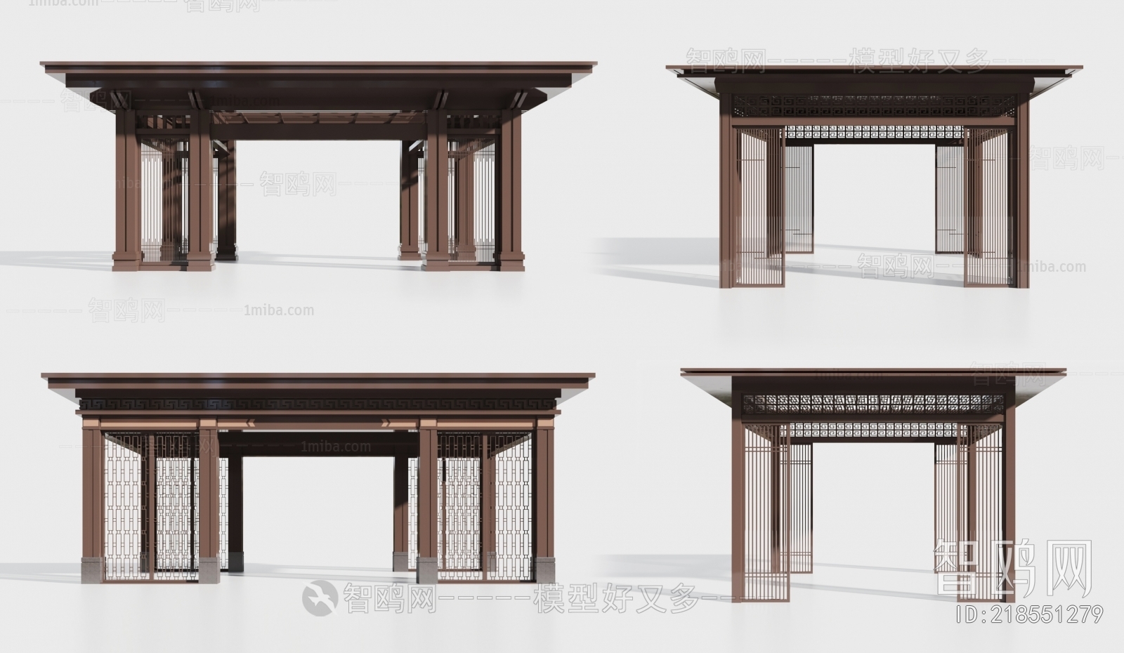 New Chinese Style Ancient Architectural Buildings