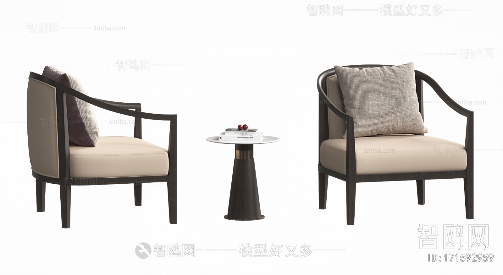 新中式休闲椅 茶几