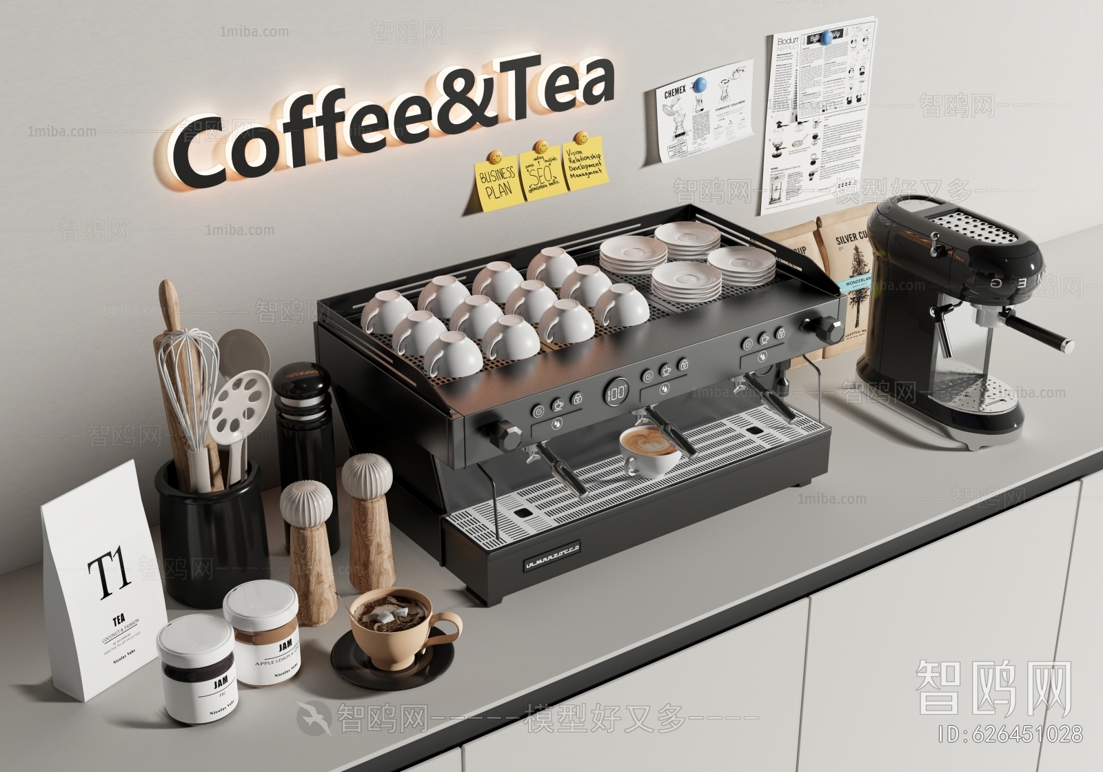 现代咖啡机 磨豆机 厨房用品