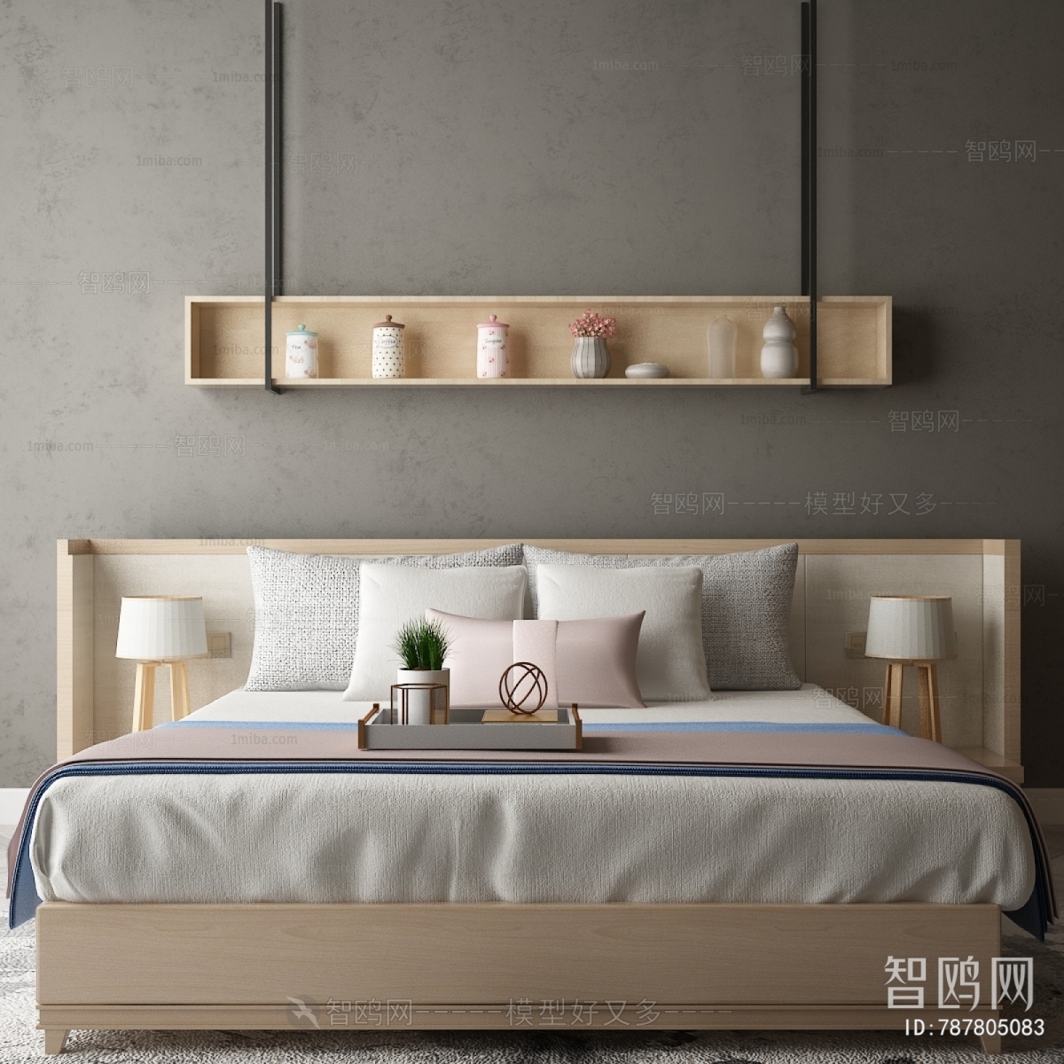 New Chinese Style Double Bed