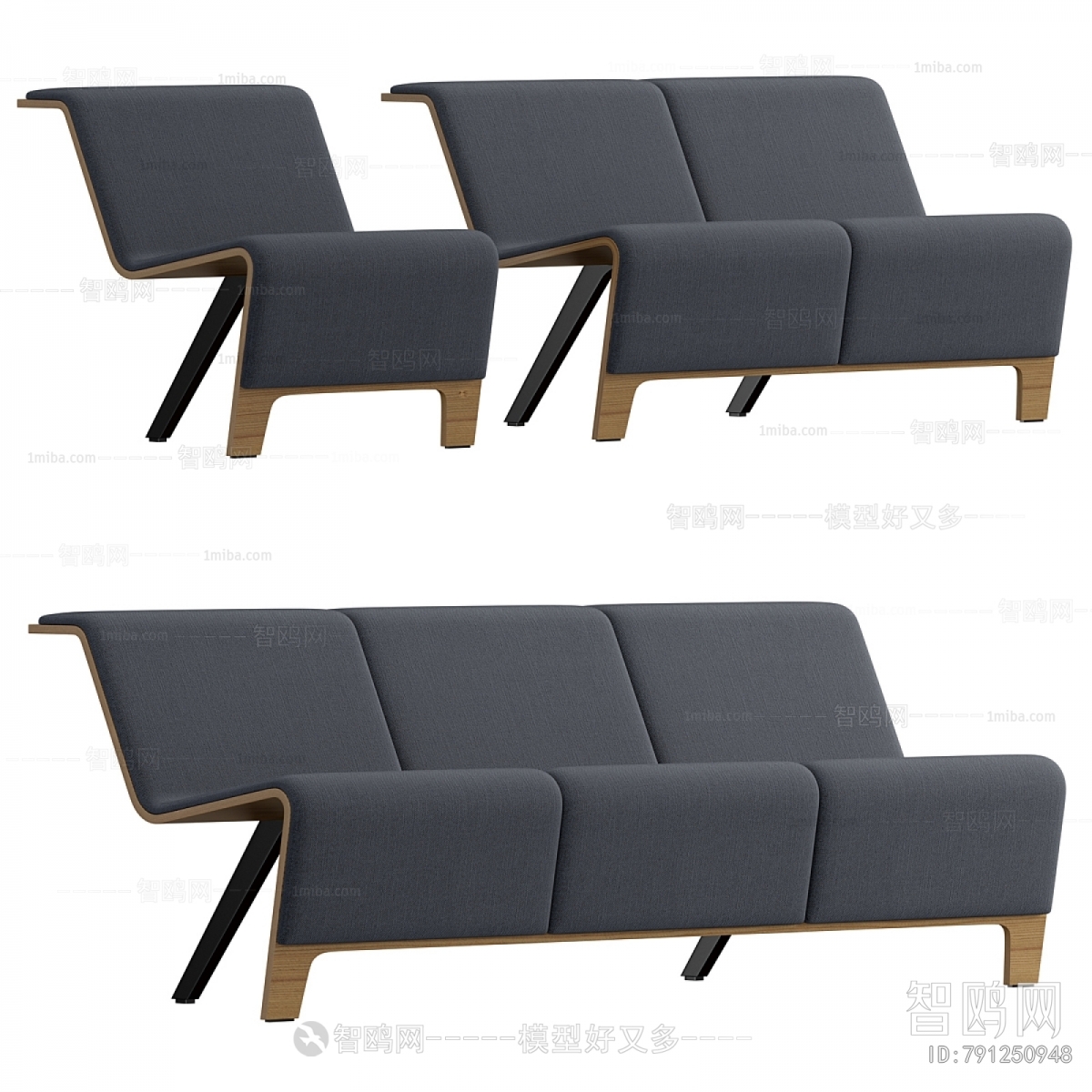 Modern Three-seat Sofa