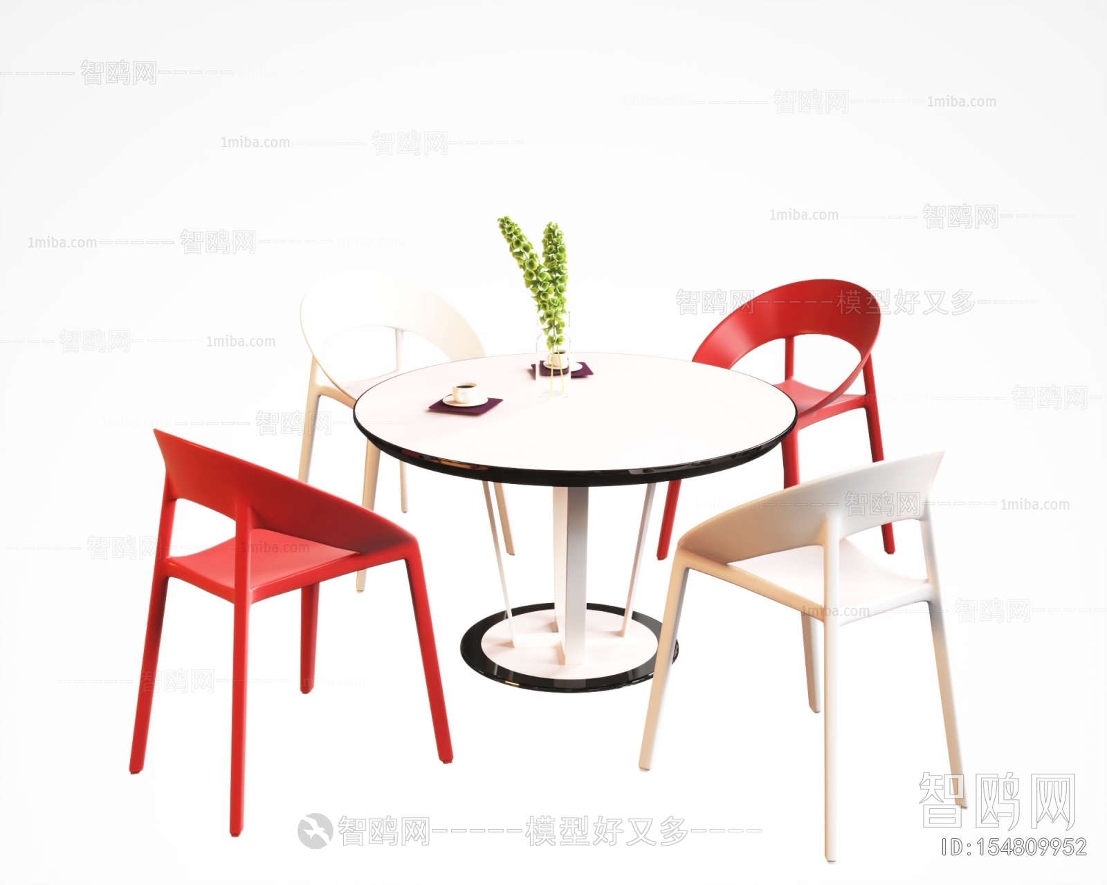 现代休闲圆形休闲桌椅
