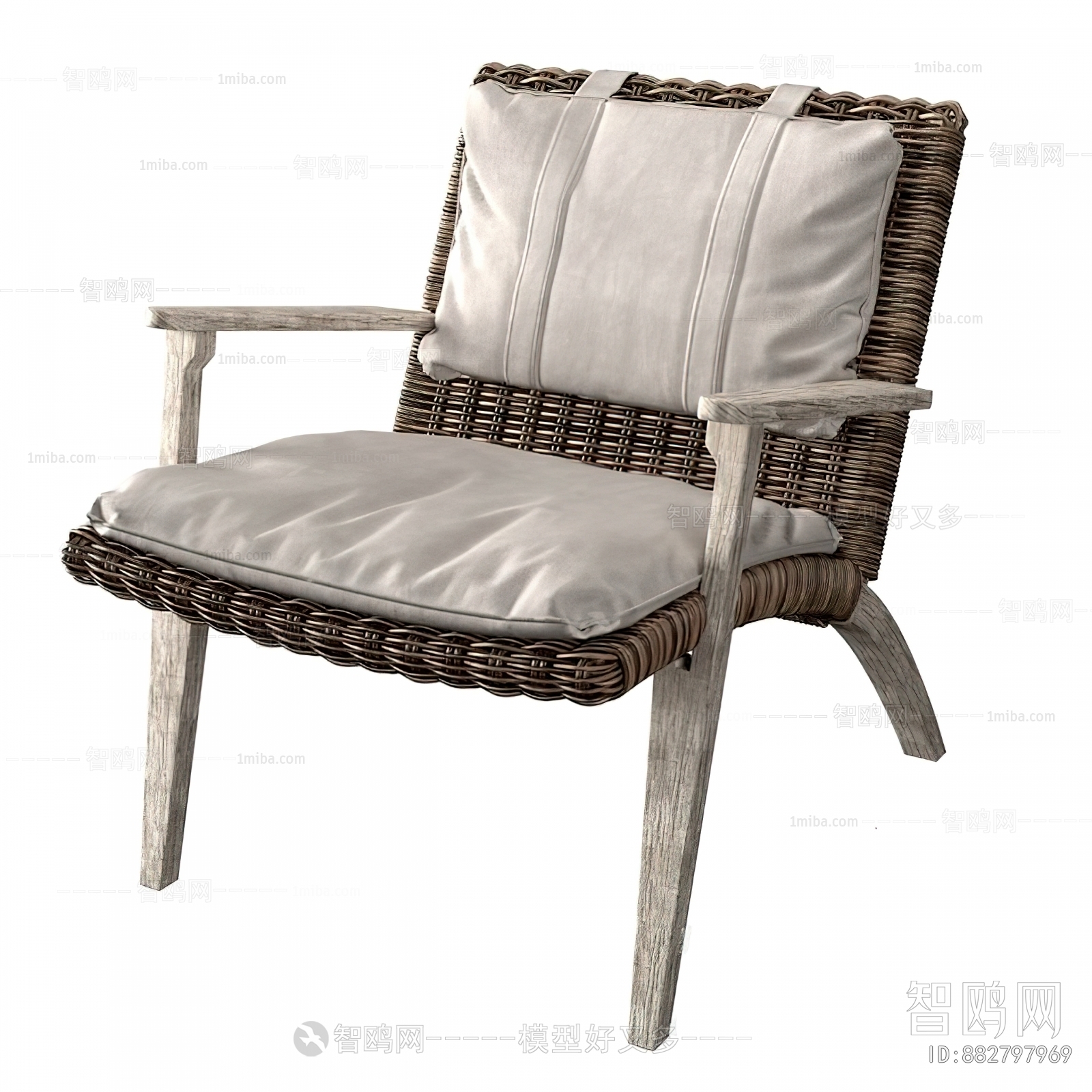 Wabi-sabi Style Lounge Chair