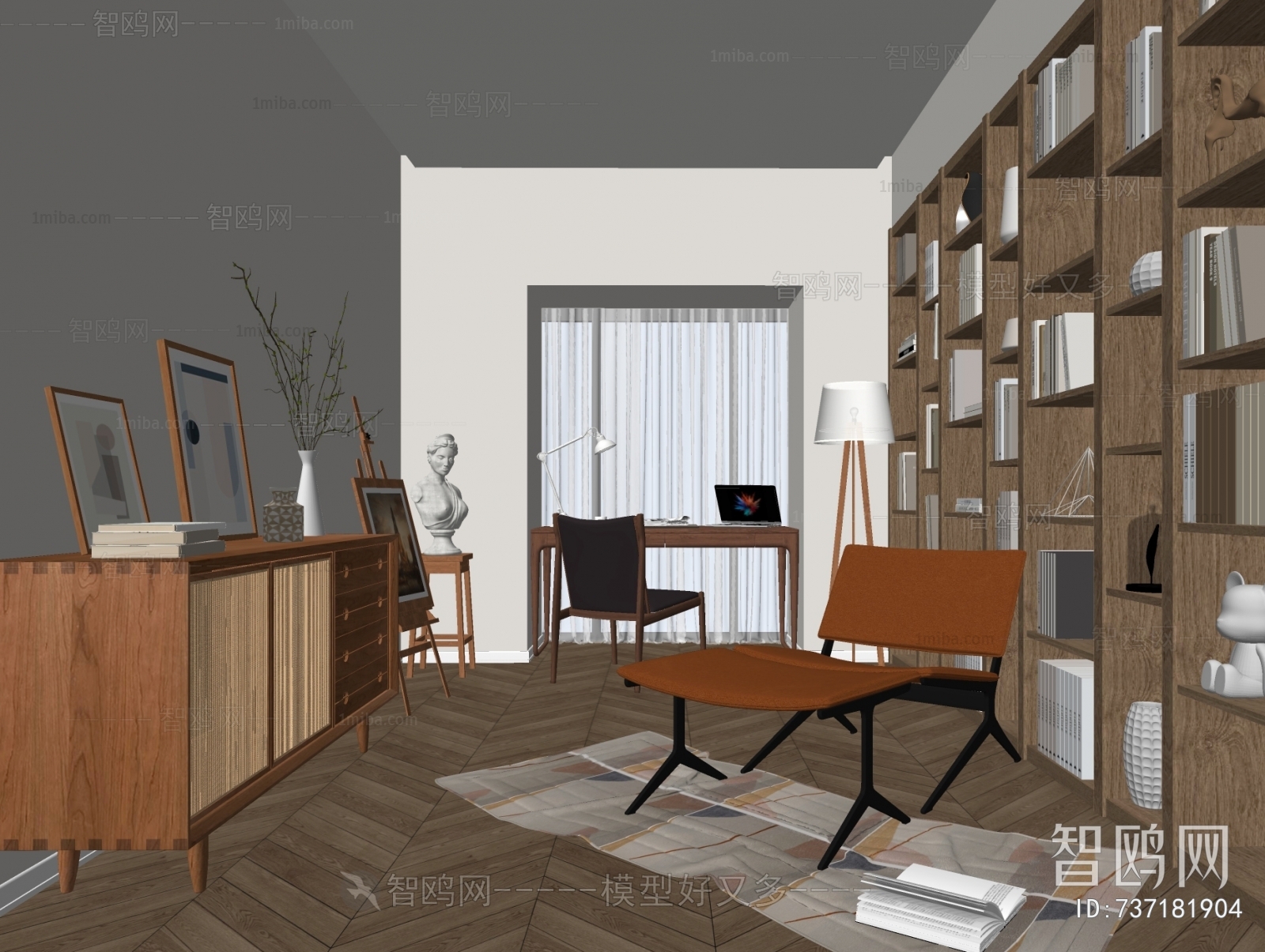 Nordic Style Study Space